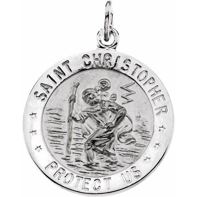 St. Christopher Medal Necklace or Pendant