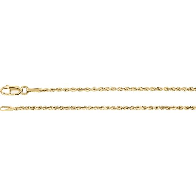 3.9 mm Diamond-Cut Rope Chain