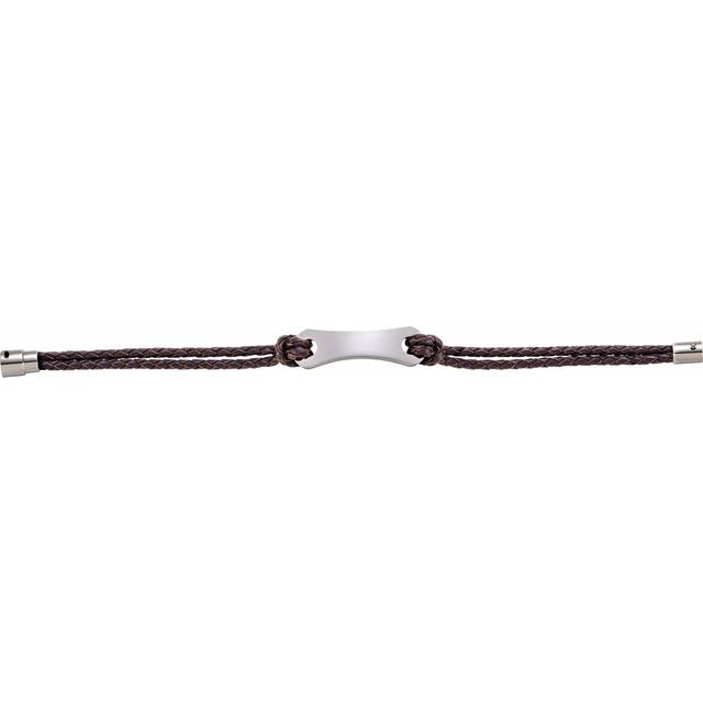 Leather & Stainless Steel Bracelet