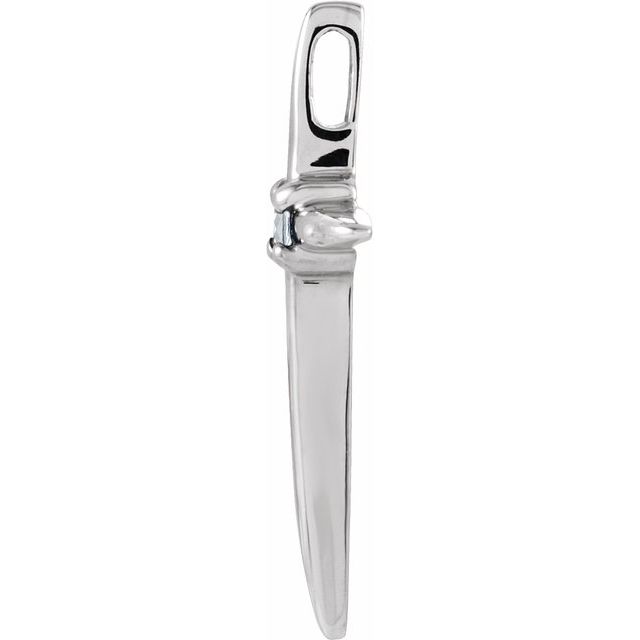 Solitaire Cross Pendant