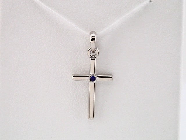 Birthstone Cross Pendant