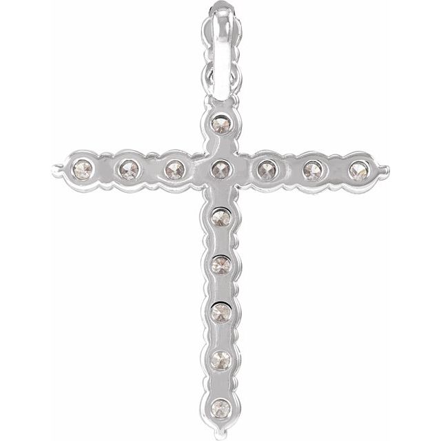 Accented Cross Necklace or Pendant