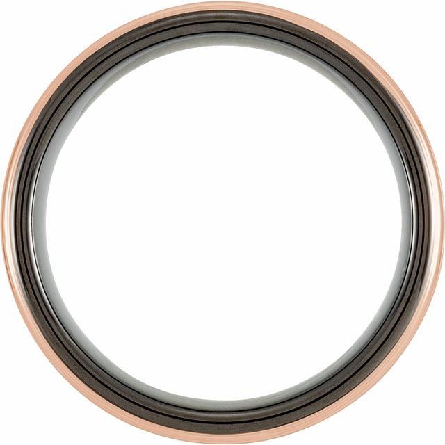 Tungsten Flat Grooved Band