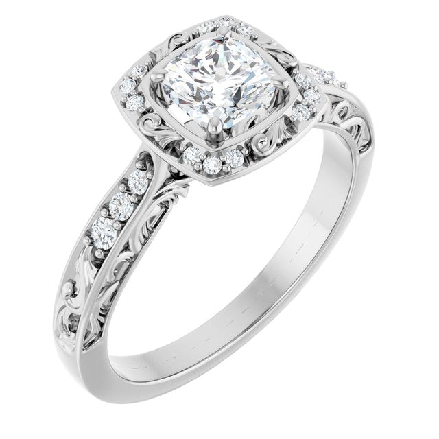 Sculptural Engagement Ring