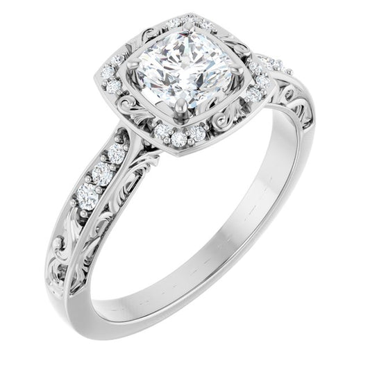 Sculptural Engagement Ring