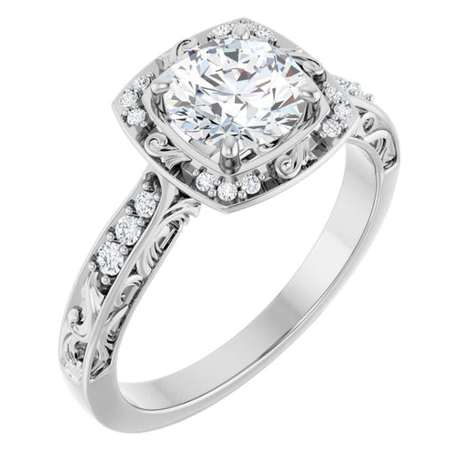 Sculptural Engagement Ring