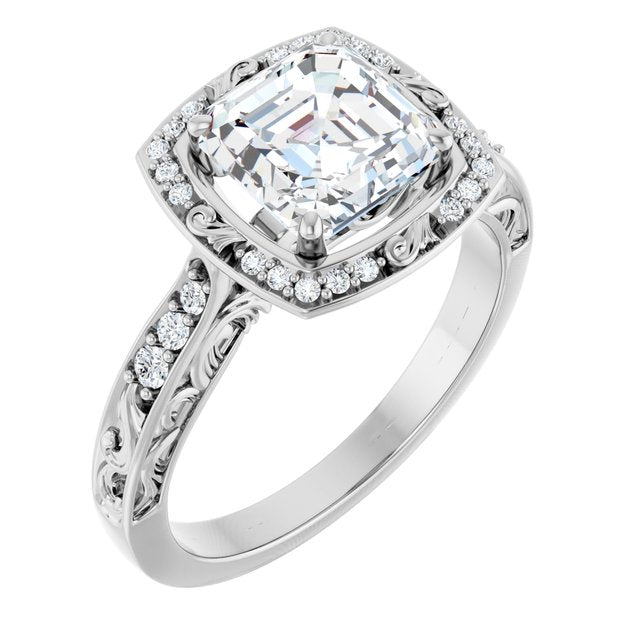 Sculptural Engagement Ring
