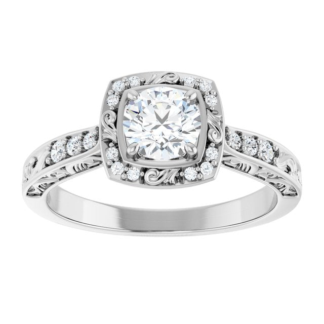 Sculptural Engagement Ring