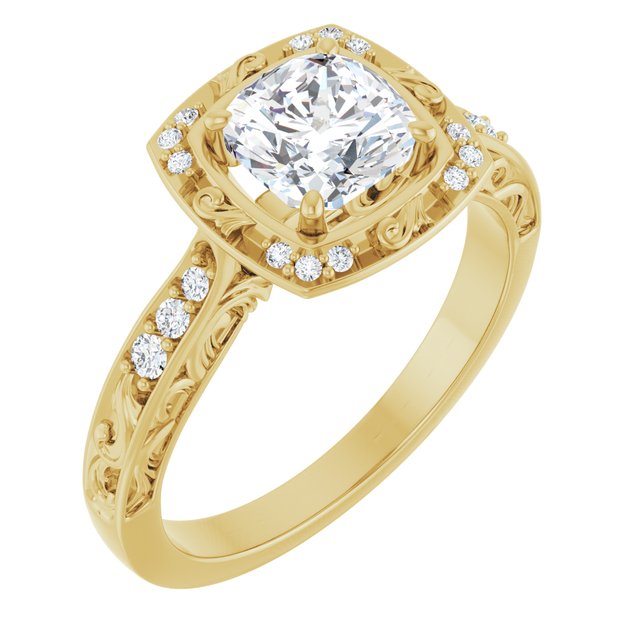 Sculptural Engagement Ring