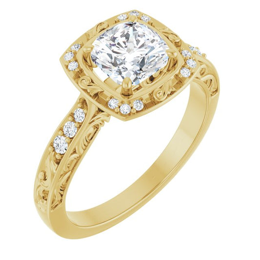 Sculptural Engagement Ring