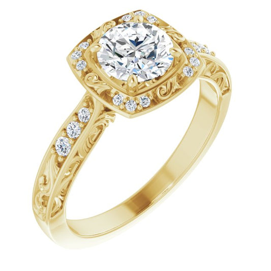 Sculptural Engagement Ring
