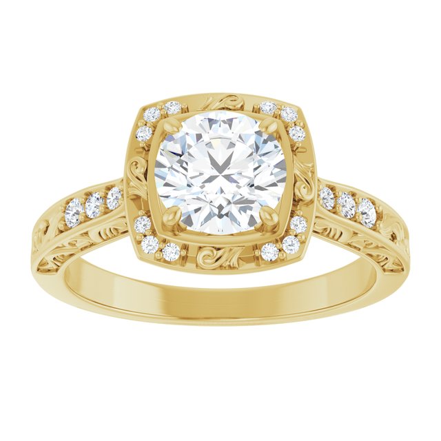 Sculptural Engagement Ring