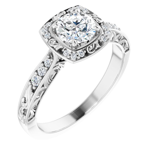 Sculptural Engagement Ring