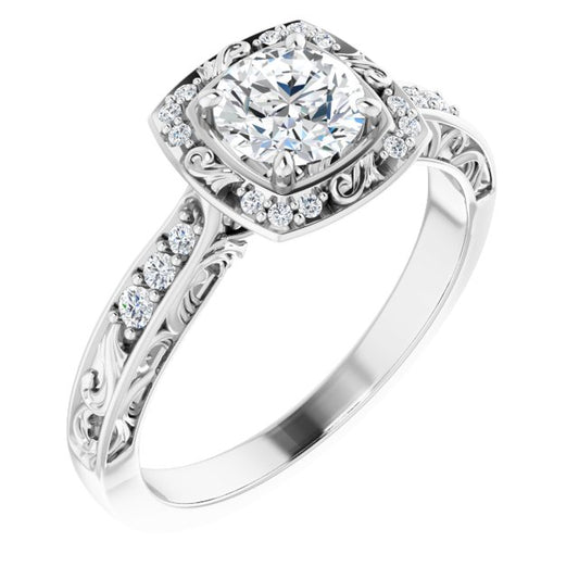 Sculptural Engagement Ring