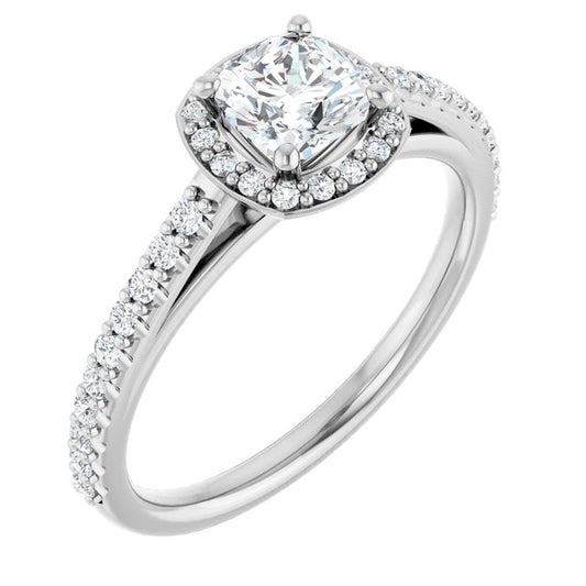 Halo-Style Engagement Ring