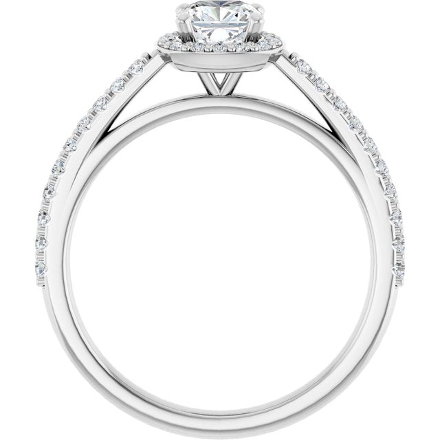Halo-Style Engagement Ring