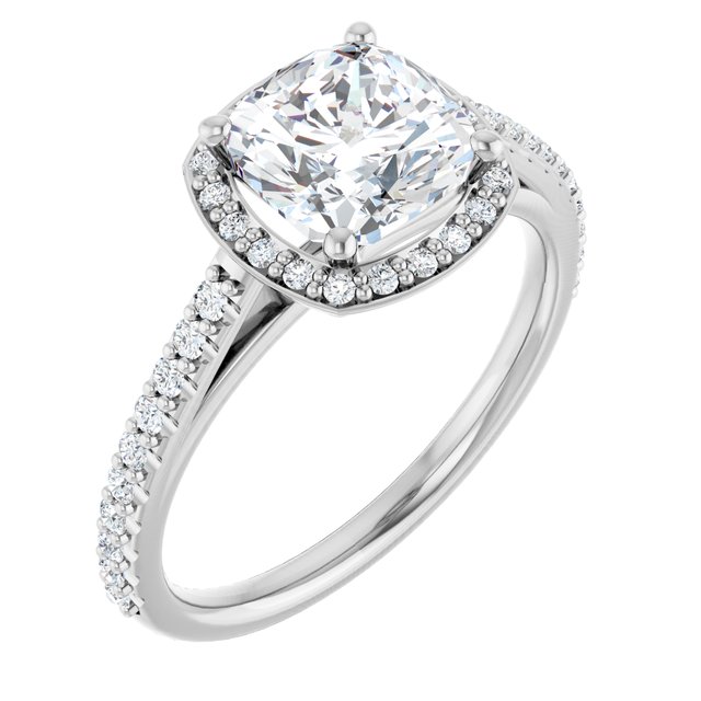 Halo-Style Engagement Ring