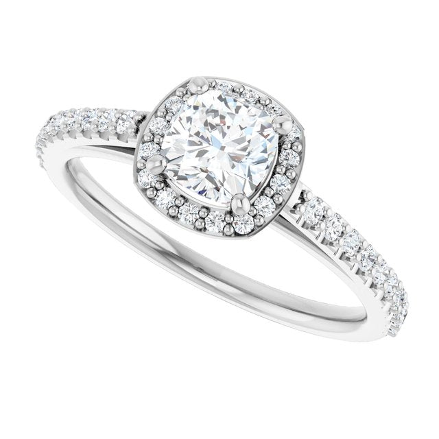 Halo-Style Engagement Ring