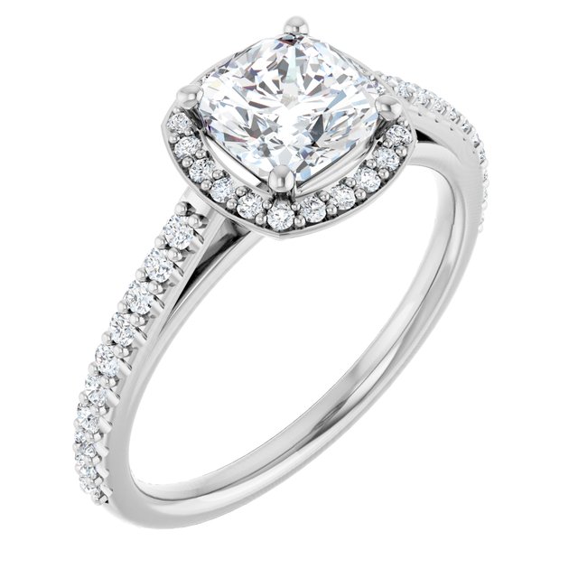 Halo-Style Engagement Ring