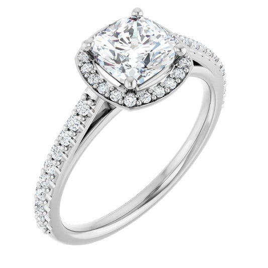 Halo-Style Engagement Ring
