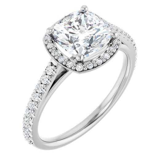 Halo-Style Engagement Ring