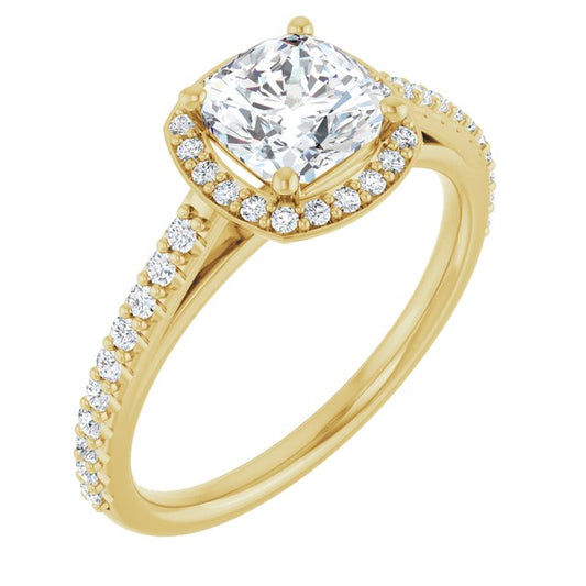 Halo-Style Engagement Ring
