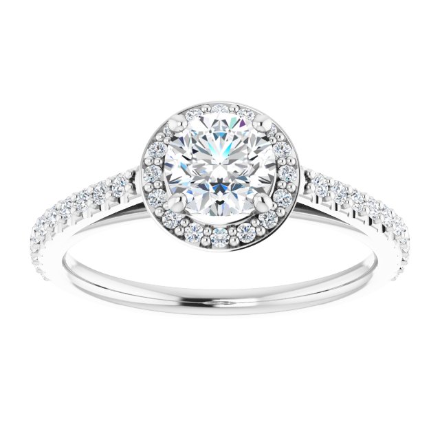 Halo-Style Engagement Ring