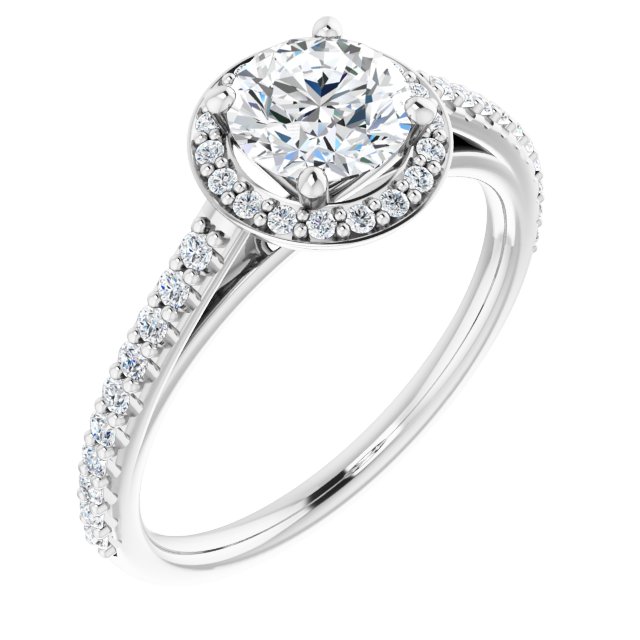 Halo-Style Engagement Ring