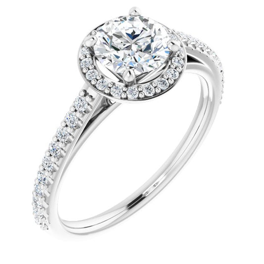 Halo-Style Engagement Ring