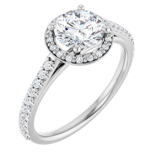 Halo-Style Engagement Ring