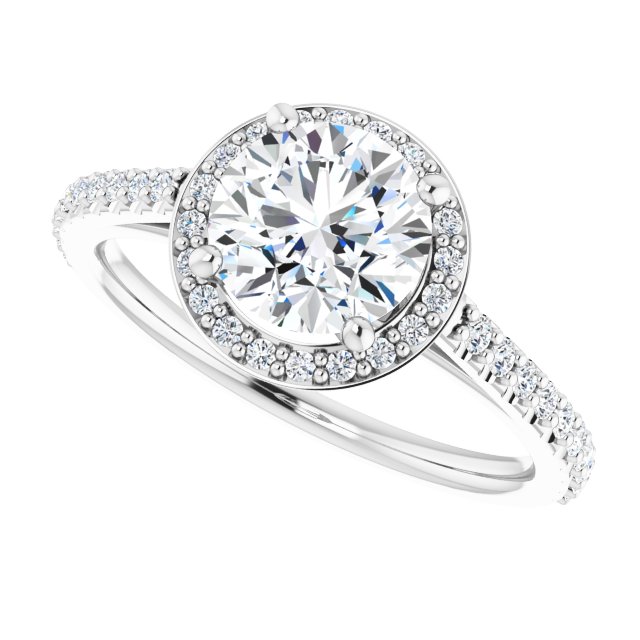 Halo-Style Engagement Ring