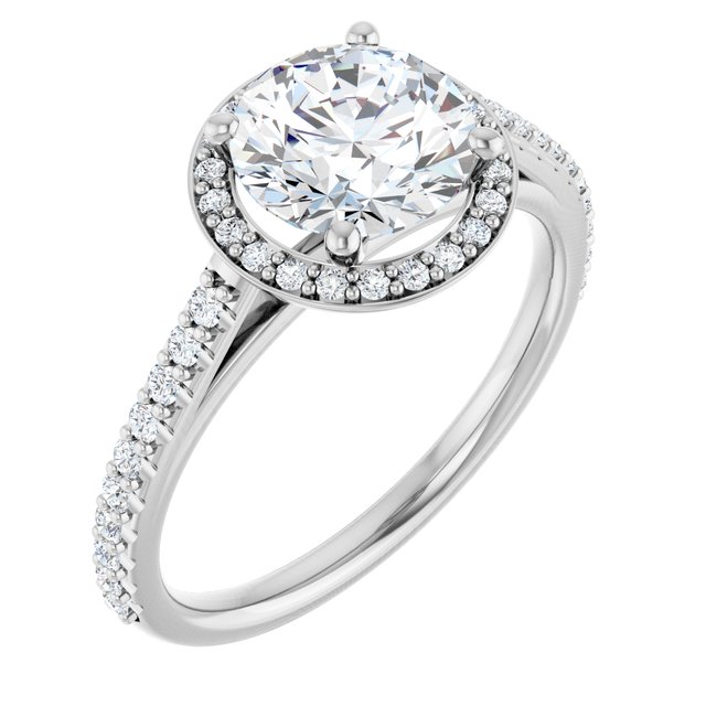 Halo-Style Engagement Ring