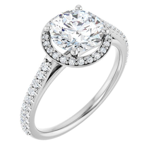 Halo-Style Engagement Ring