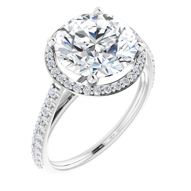 Halo-Style Engagement Ring