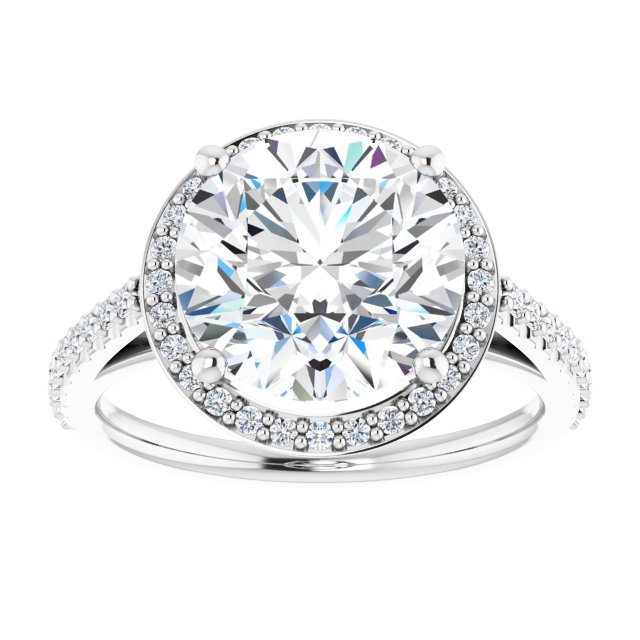 Halo-Style Engagement Ring