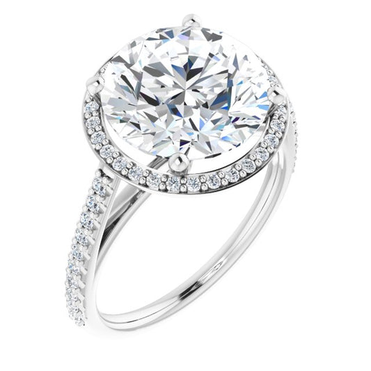 Halo-Style Engagement Ring
