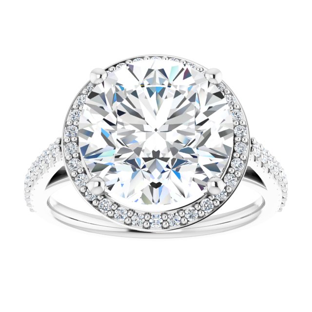 Halo-Style Engagement Ring