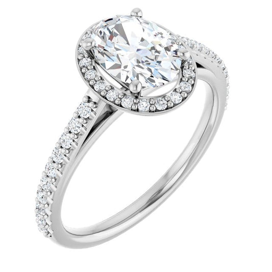 Halo-Style Engagement Ring