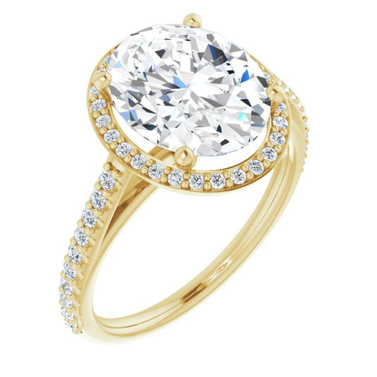 Halo-Style Engagement Ring