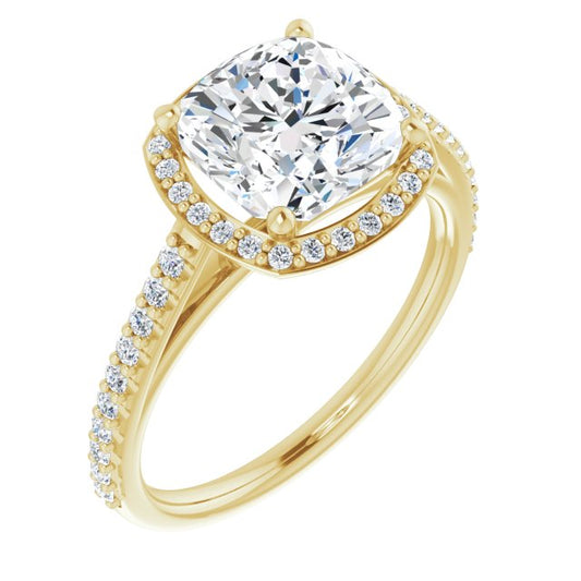 Halo-Style Engagement Ring