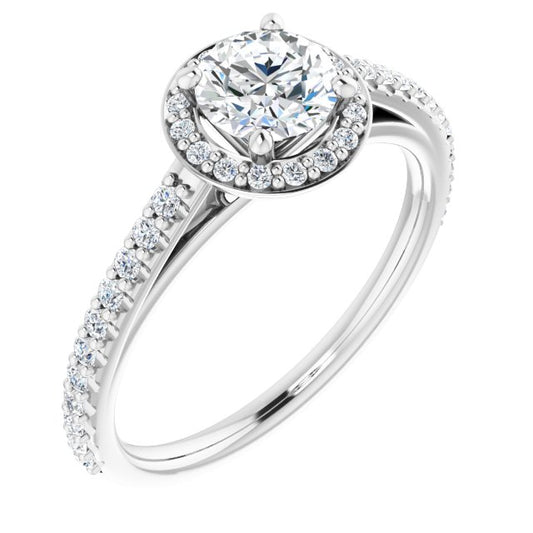 Halo-Style Engagement Ring