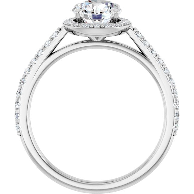 Halo-Style Engagement Ring