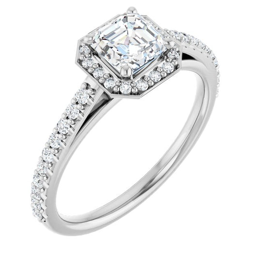 Halo-Style Engagement Ring