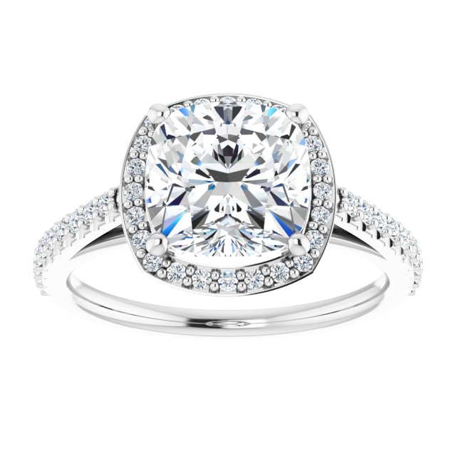 Halo-Style Engagement Ring