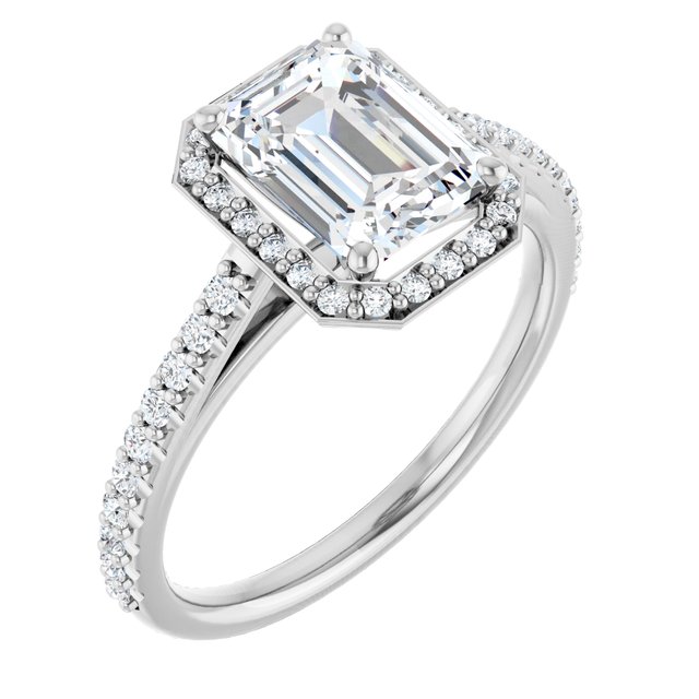 Halo-Style Engagement Ring