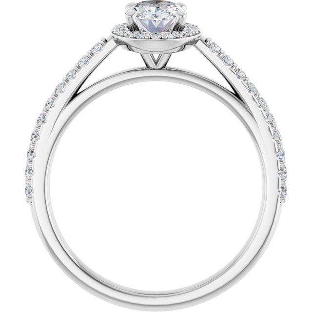 Halo-Style Engagement Ring