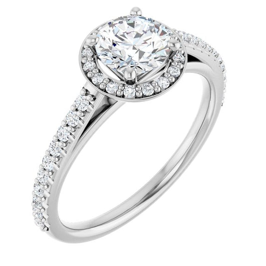 Halo-Style Engagement Ring