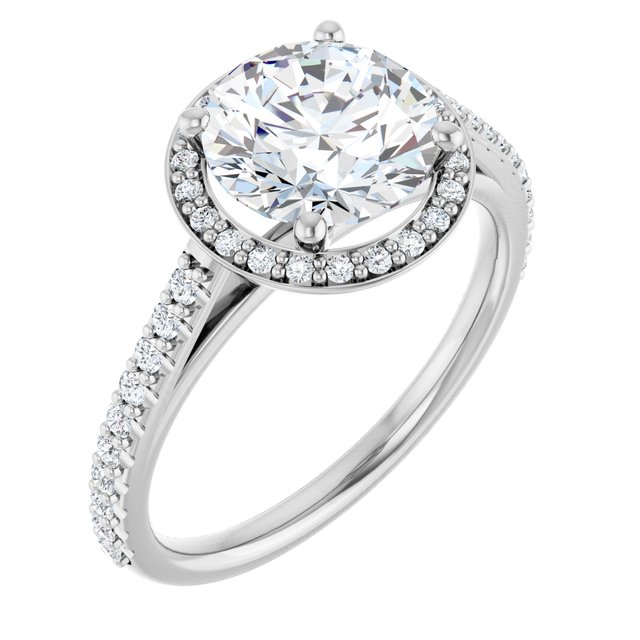 Halo-Style Engagement Ring