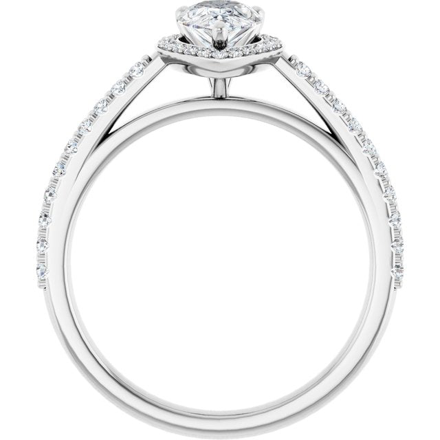 Halo-Style Engagement Ring