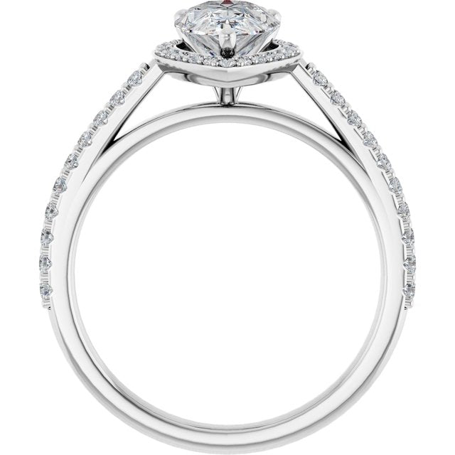 Halo-Style Engagement Ring